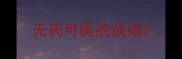 无药可医的成语