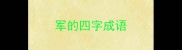 军的四字成语