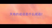天地的成语是什么成语