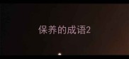 保养的成语