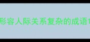 形容人际关系复杂的成语