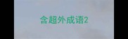 含超外成语