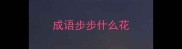 成语步步什么花