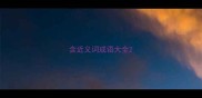 含近义词成语大全