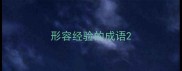 形容经验的成语