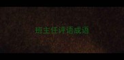班主任评语成语