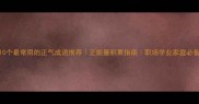 10个最常用的正气成语推荐正能量积累指南职场学业家庭必备