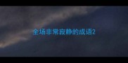 全场非常寂静的成语