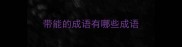 带能的成语有哪些成语