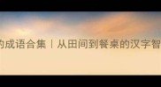 稻的成语合集从田间到餐桌的汉字智慧