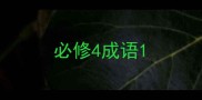 必修4成语