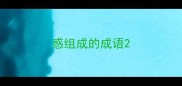 惑组成的成语