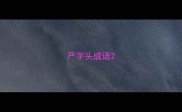 严字头成语