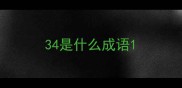 34是什么成语