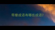 带靡成语有哪些成语