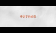 带衷字的成语